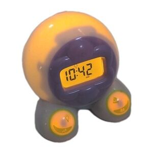 OK to Wake! Mirari Children's Clock Night Light Purple & White